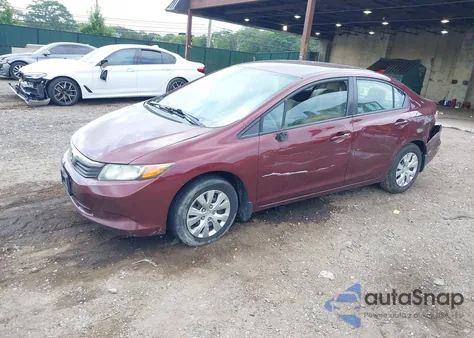 2012 Honda Civic Lx z USA, uszkodzony, nr VIN 2HGFB2F58CH501299